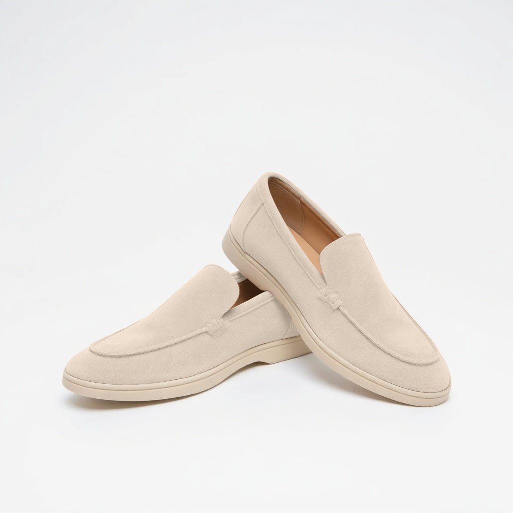Men's – Loafers – Suede Material, Classic Design – Casual Footwear