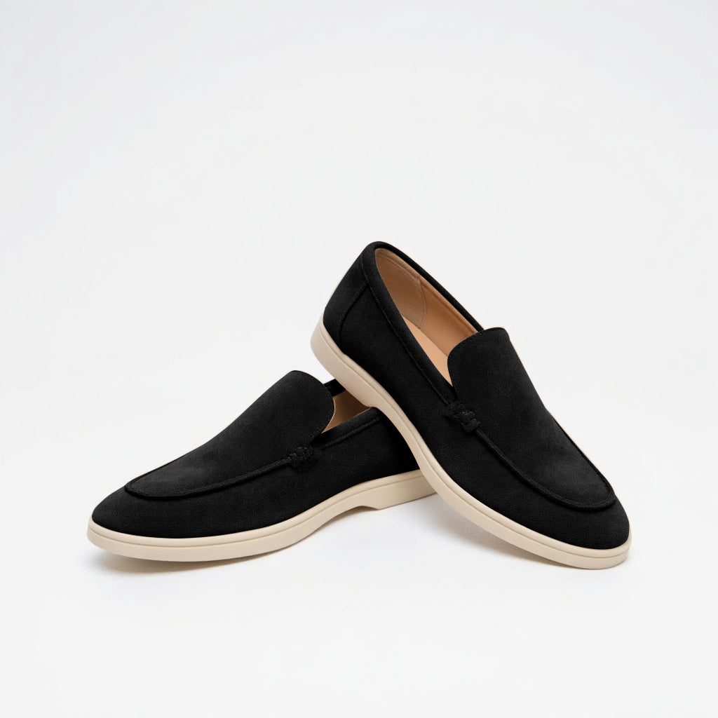 Men's – Loafers – Suede Material, Classic Design – Casual Footwear
