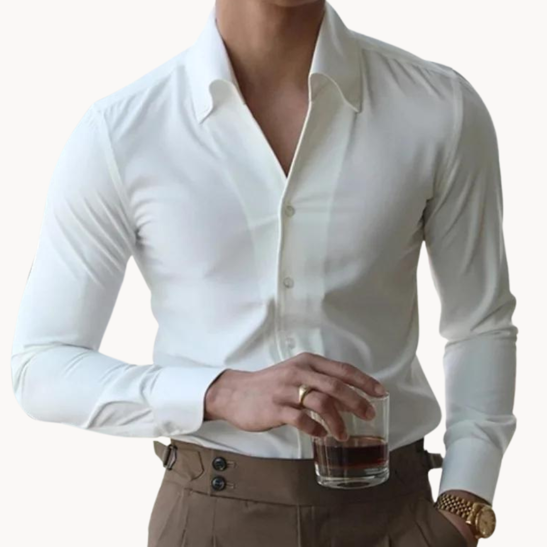 Men's – Button Shirt – Premium Fabric, Classic Fit – Smart Casual Wear