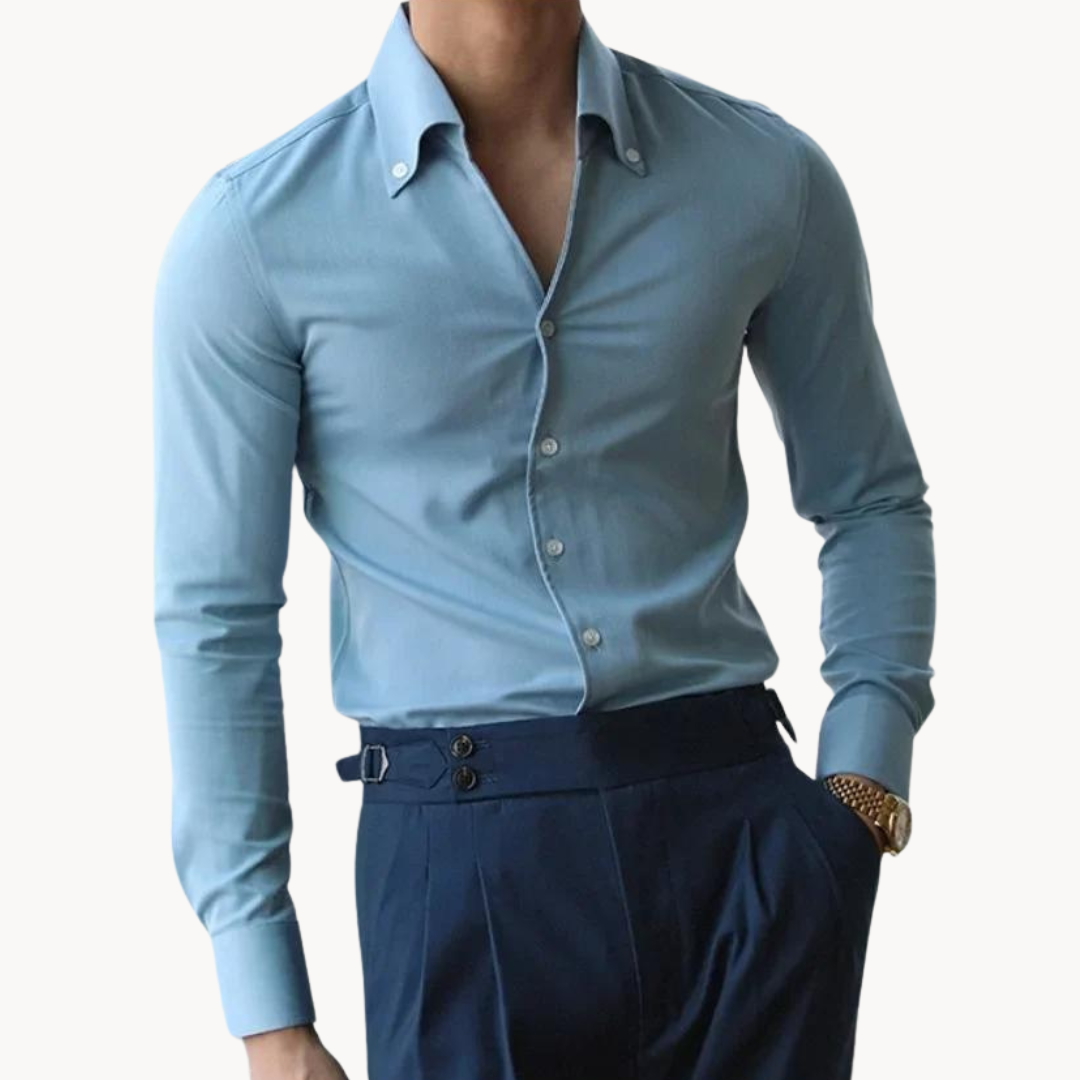Men's – Button Shirt – Premium Fabric, Classic Fit – Smart Casual Wear