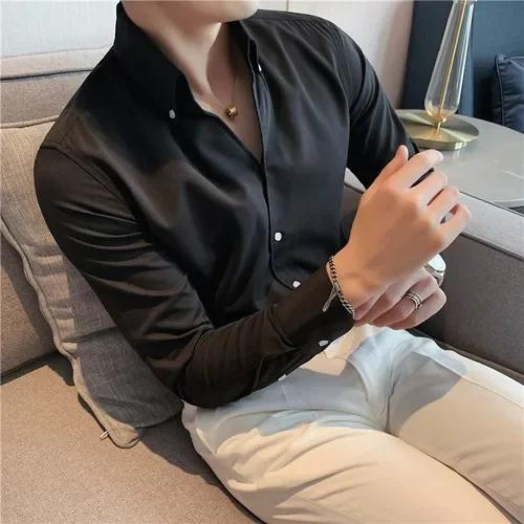 Men's – Button Shirt – Premium Fabric, Classic Fit – Smart Casual Wear