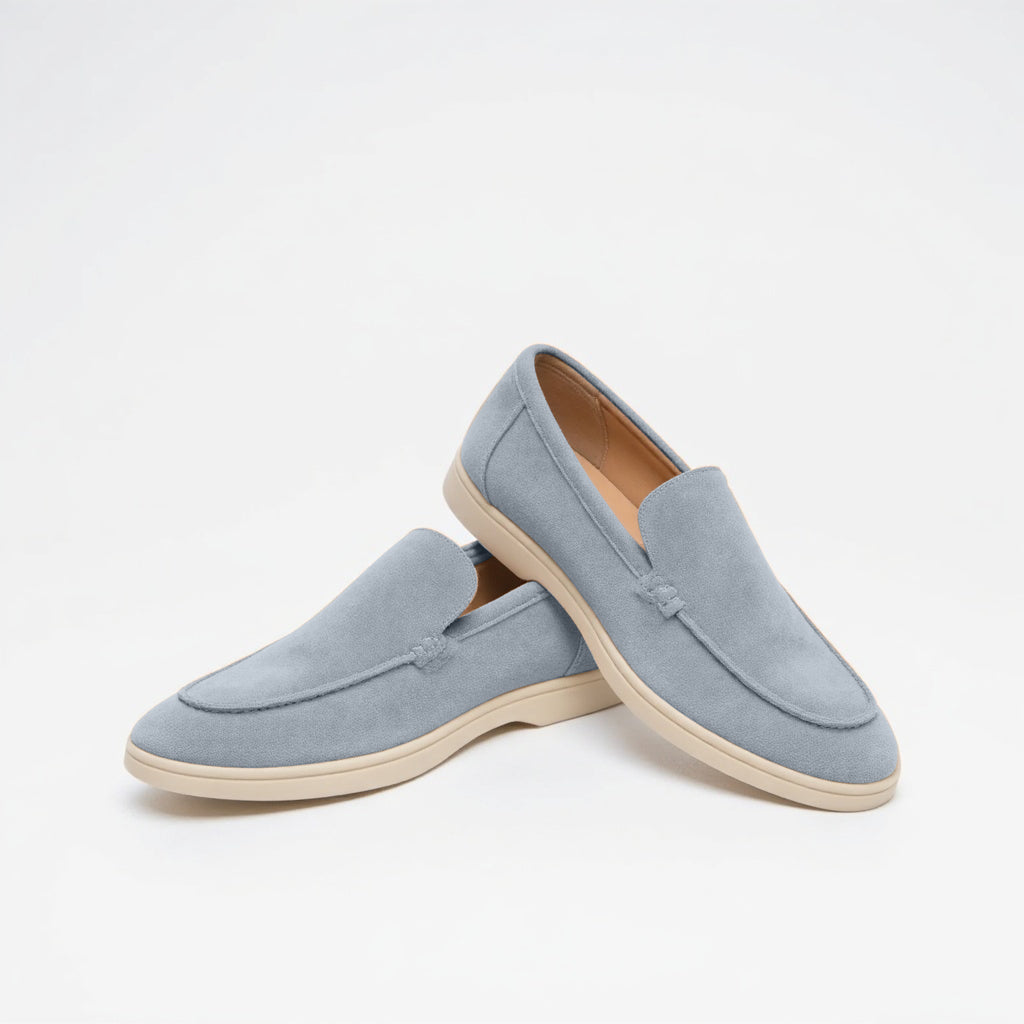 Men's – Loafers – Suede Material, Classic Design – Casual Footwear