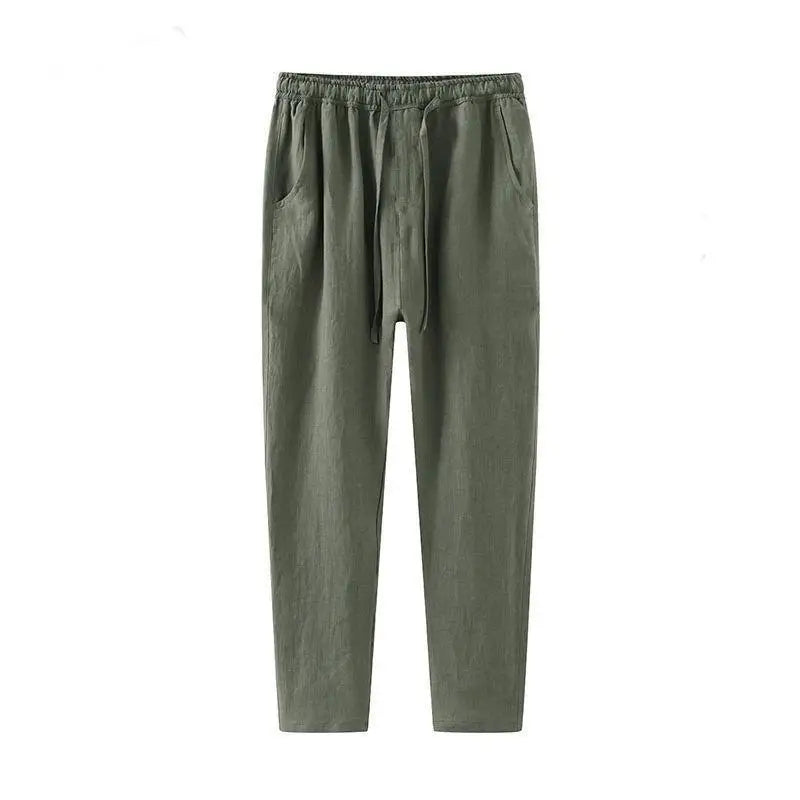 Men's – Linen Trousers – Lightweight, Breathable Fabric – Casual Summer Wear