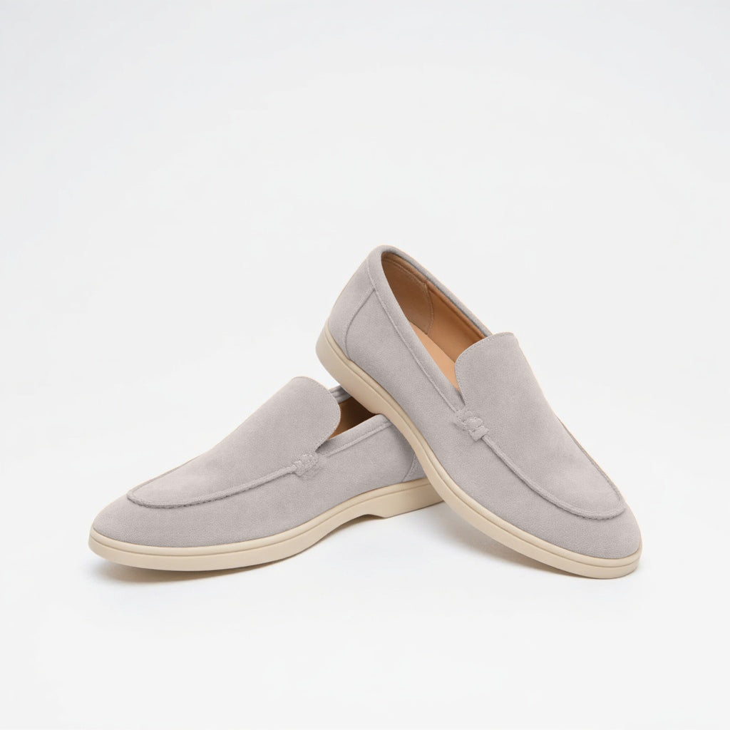 Men's – Loafers – Suede Material, Classic Design – Casual Footwear