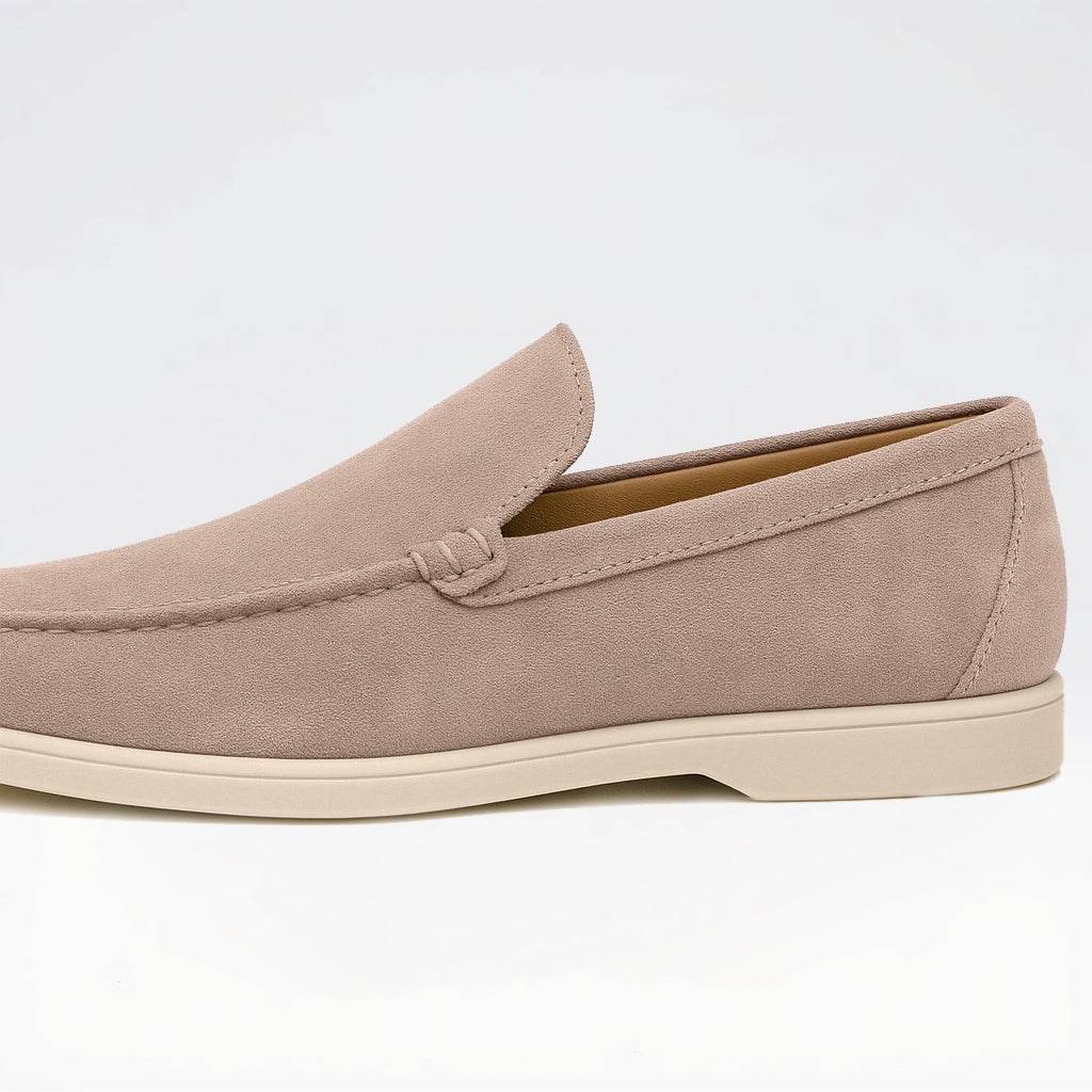 Men's – Loafers – Suede Material, Classic Design – Casual Footwear